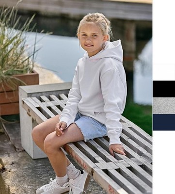 Tee Jays Junior UNLABELED Hooded Sweatshirt 5152B Kinder Kapuzenpullover NEU