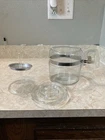 Vintage Pyrex Glass 6 Cup Coffee Pot 7756-B Has Stem But Missing Basket Flamewre