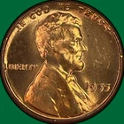 1955 Poor Man's Double Die Lincoln Wheat Cent Brilliant Uncirculated BU #42250