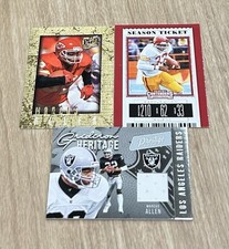 Marcus Allen Raiders Prestige Jersey/ Chiefs Gold Ultra/ Trojans (3) Card Lot!