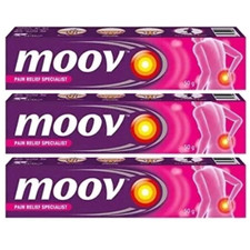 Moov Fast Pain Relief Cream 3 Packs- 50g Each, Back, Muscle , Joint , Knee Pain