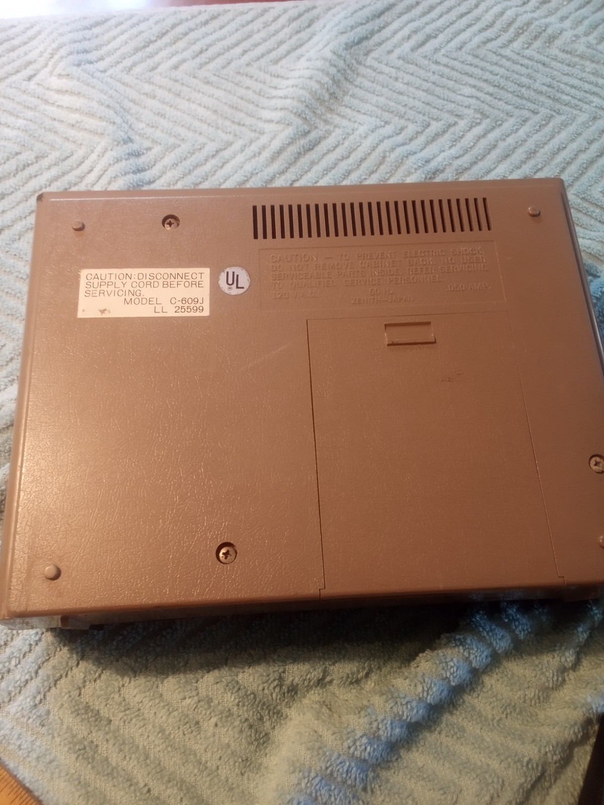 Vintage Zenith Tape player /  Recorder,  Model , C-609 J ,