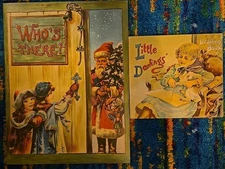 VTG 1984 Reproduction 'Who's There?', 'Little Darlings' 1895 Children's Book Lot