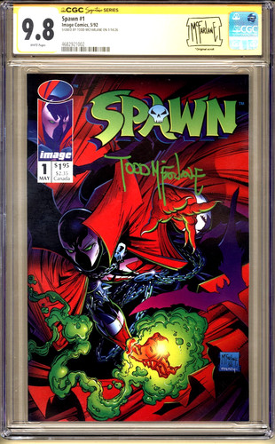 Spawn #1 CGC 9.8 Signature Series WP NM/MT Image Comics 1992 1st appearance