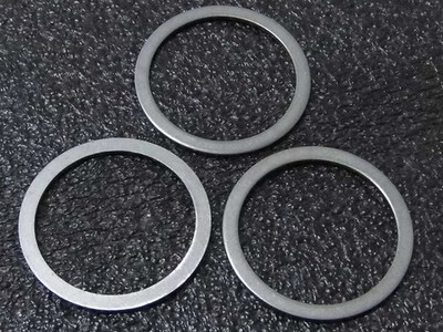 97-0431 Triumph Tiger Cub schwere Gabel Rungen obere Buchse Stahlscheibe x3 '