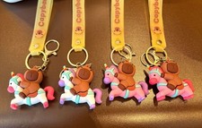 Cartoon Capybara Unicorn Keychain - 3D Silicone Doll - Car/Bag Charm - Cute Gift