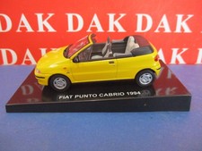 Die cast 1/43 Modellino Auto Fiat Punto Cabrio Gialla 1994