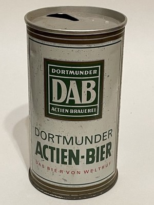 DAB Actien-Bier empty beer can, straight steel, Germany, OI on lid