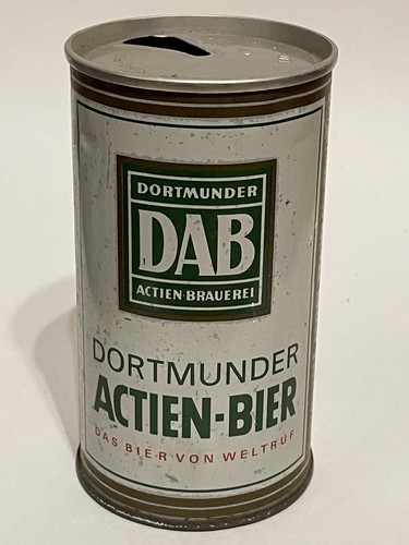 DAB Actien-Bier empty beer can, straight steel, Germany, OI on lid