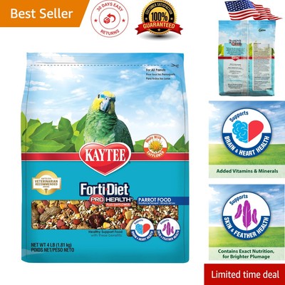 All-Natural Forti-Diet Pro Health Parrot Food with Probiotics & Prebiotics, 4 lb