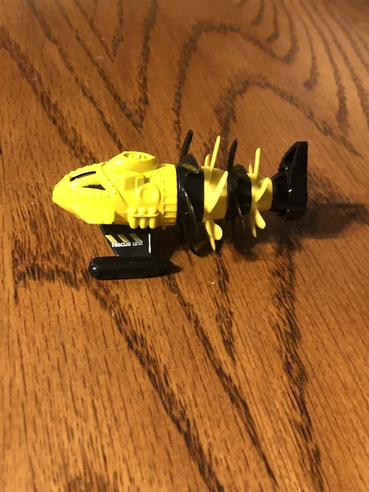 1998 Hot Wheels Ocean Blasters Fathom This Yellow and Black 1/64 Scale LOOSE - Image 3 of 4