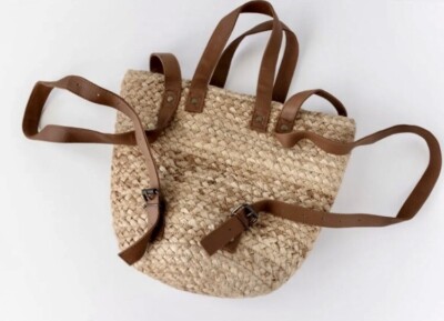 NEW!! The Shore Break Picnic Cooler Bag Straw Backpack by 