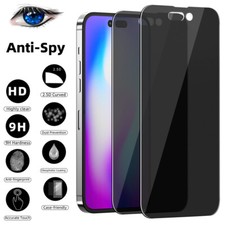 For iPhone 14 Pro 13 Pro Max 12 11 XR Privacy Anti-Spy Tempered Screen Protector