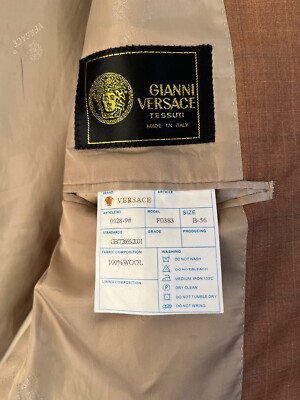GIANNI VERSACE TESSUTI B-56 ​​vintage wool checkered blazer jacket