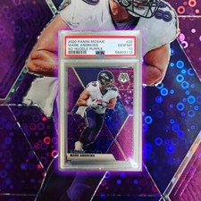 2020 Panini Mosaic Mark Andrews Purple No Huddle Disco Prizm /50 PSA 10 Gem Mint