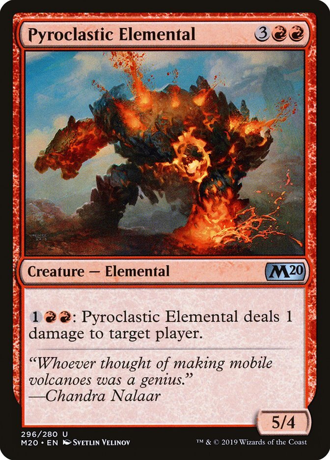 MTG Magic the Gathering Pyroclastic Elemental (296/357) Core Set 2020 LP