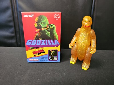 Super7 ReAction Shogun Godzilla Amber Glitter 3.75 Box Mystery