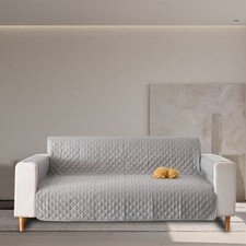 Quilted Sofa Cover Water Resistant Nonslip Couch Slipcover Furniture Protector