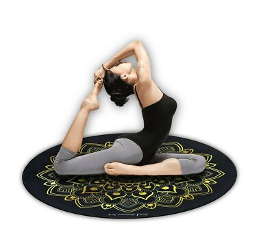 large round yoga mat