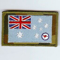 Parches de parche militar de bandera nacional australiana - DPCU RAAF bandera nacional - Imagen 1 de 1