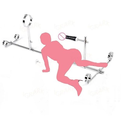 Edelstahl-Spreader-Bar-Geräte-Handschellen-Fesseln-Gürtel-Bondage-Sexspielzeug