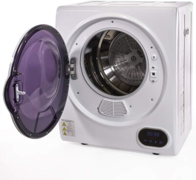 Compact Portable Electric Dryer Laundry Clothes 5.5lbs Home Drying Machine White
