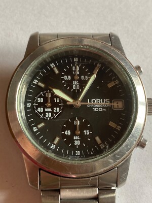 LORUS Chronograph   100 m Armbanduhr  rp46x1. neu Batterie !