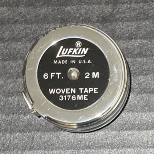 Vintage Lufkin Measuring Woven Tape 3176ME 6ft 2M Made In