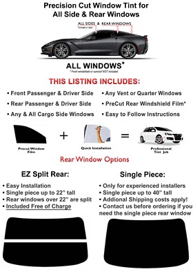 Nano Ceramic Tint Pre-Cut Nano Carbon Window Film Tint Kit For Dodge Front Door Glass - 7 Year Warranty Scratch Resistant Tint Film - Foto 8