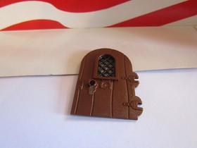 LEGO (1) OLD DARK BROWN DOOR/BLACK LATTICE PART #40241 HARRY POTTER, SET 4707 