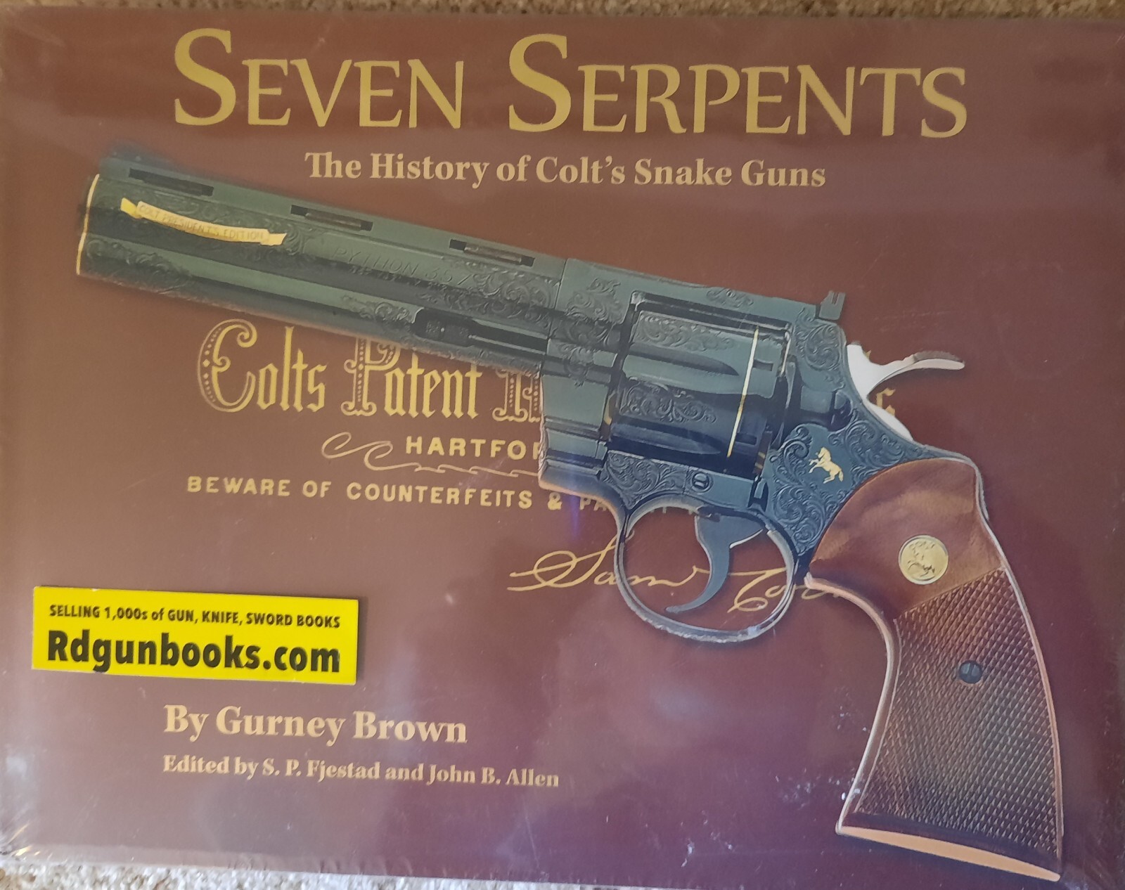 Seven Serpents Book The History of the Colt's Snake Guns by Gurney Brown Sale