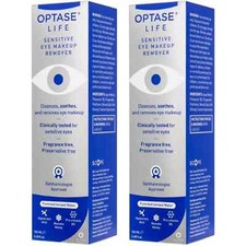 2x Optase Life Sensitive Eye Makeup Remover