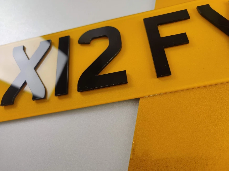 ПАРА 3D 4D ШОУ 3 ММ ПОДНЯТЫЙ АКРИЛ номерные знаки! Лицензия на автомобиль - Изображение 4 из 4