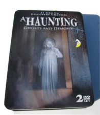 A Haunting Ghosts and Demons 2 DVD COLLECTORS EMBOSSED TIN AS SEEN ON Discovery