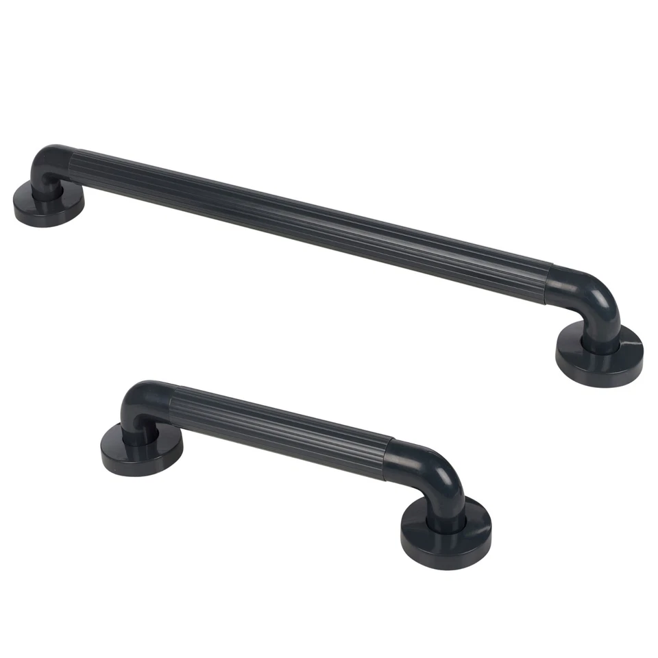 300/600mm Black/Grey Easy ABS Grab Handle Bar Safety Croydex Shower Mobility Aid