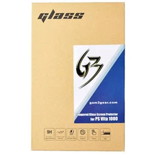 Front Screen Tempered Glass with Rear Plastic Film Protector for PS Vita 1000