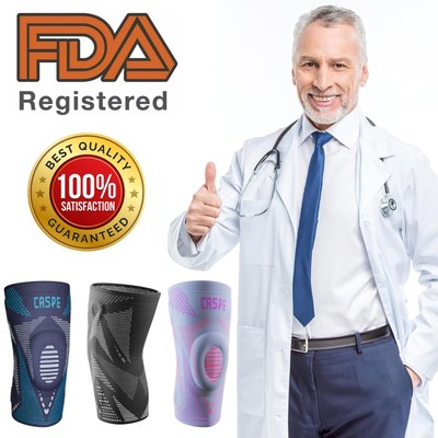 Caspe Knee Brace Knee Compression Sleeve Knee Joint Brace Arthritis Relief