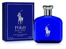 Ralph Lauren Polo Blue Men's 4.2 oz 125 ml Eau De Toilette Spray New Sealed