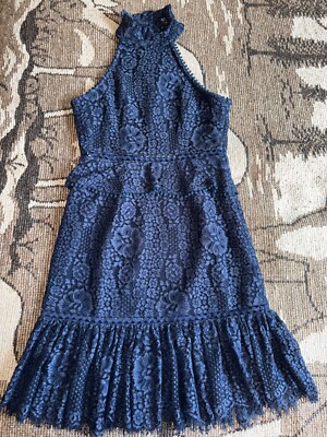foxiedox embroidered dress NWT Foxiedox Embroidered Mesh Floral Overlay Dress main image 1