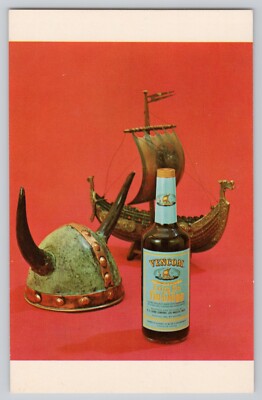 Vencom VIN-Gloegg Postcard Venge & Co. Los Angeles Vin Ghögg Winter Wine 1960s