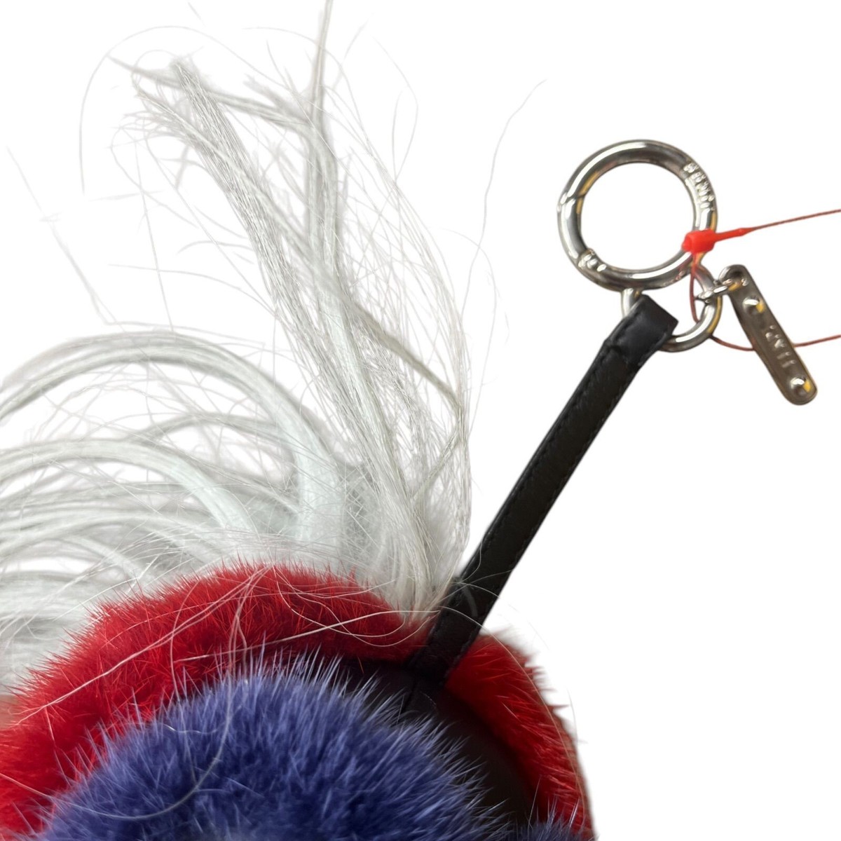 Auth FENDI Monster Bag Bugs Key Ring Key chain Bag Charm