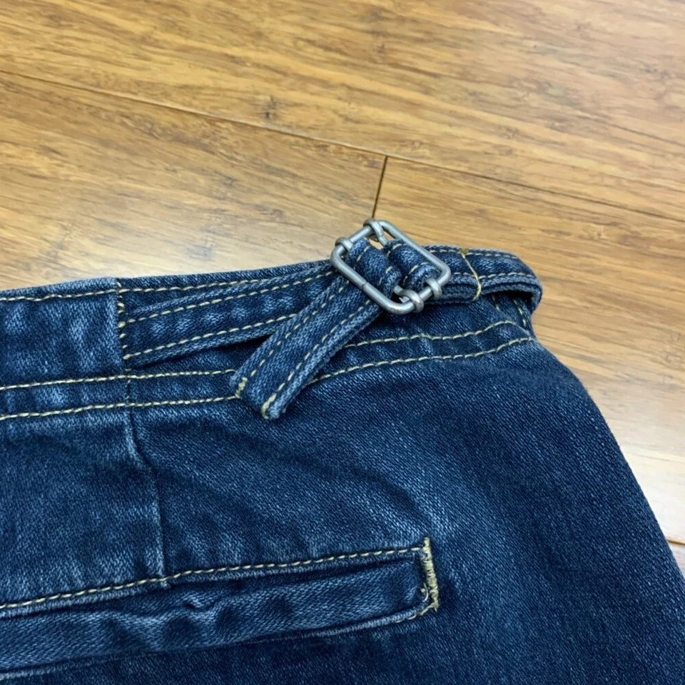 Pantalones Cortos De Colección Y2K Sonoma Denim Carga Para Mujer 16 Cintura Ajustable Algodón Oscuro Foto 4 de 4