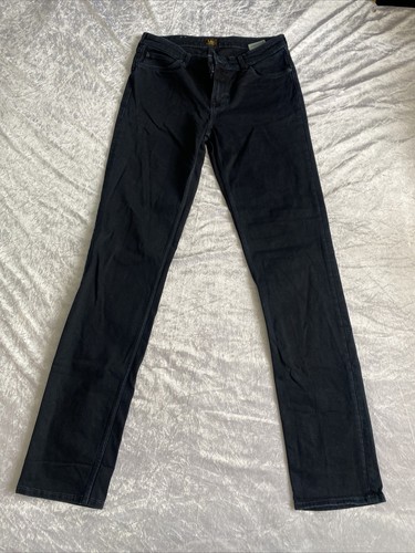 Lee Women's Marion Straight Jeans Black Clean Allad 30W x 35L - Picture 2 of 8