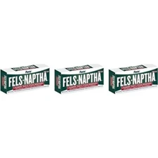 3 Bars = Fels-Naptha Laundry Bar and Stain Remover - 5 oz