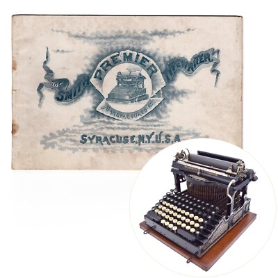 Repro Smith Premier No 1 Typewriter Trade Catalog Vtg History Antique Syracuse