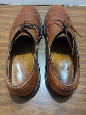 ALLEN EDMONDS Berkley Dark Brown Oxfords Sz 14 AA Plain Toe Mens‎ Dress Shoes Vintage Allen Edmonds Bradley Brown Split Toe Bluchers 11E  main image 3