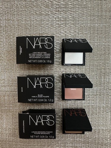 Nars Blush Behave 1,2g & Bronzer Laguna 1,2g, Translucent Crystal 1,2g Mini Size - 第 3/8 張圖片