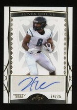 MINT 2022 Leaf Trinity Gold Jaivon Heiligh RC Rookie AUTO 74/75 & bonus cards