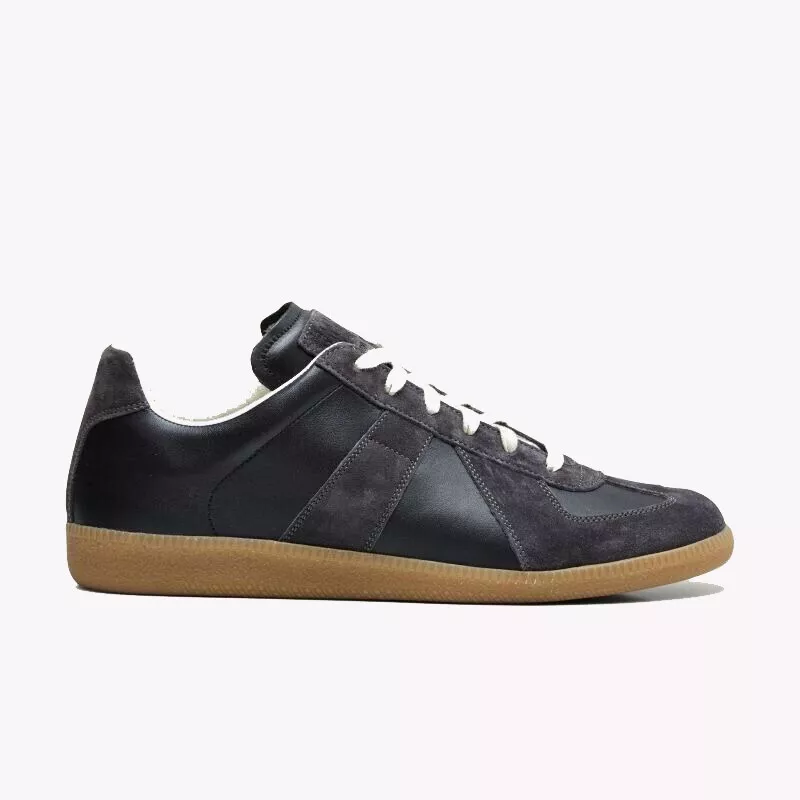 MAISON MARTIN MARGIELA BLACK DARK GRAY GAT GERMAN ARMY TRAINER