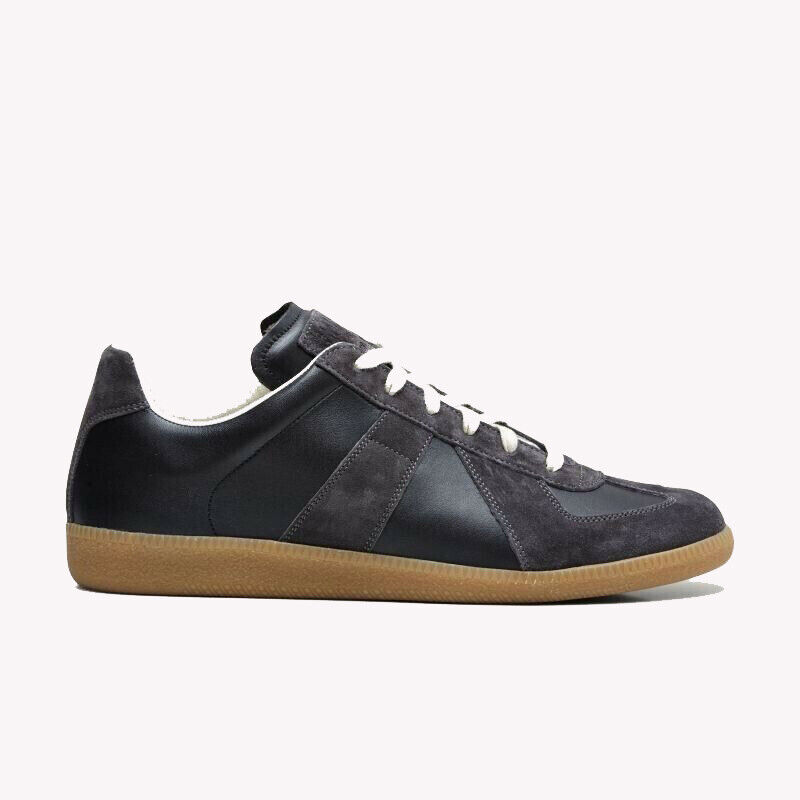 MAISON MARTIN MARGIELA BLACK DARK GRAY GAT GERMAN ARMY TRAINER REPLICA ...